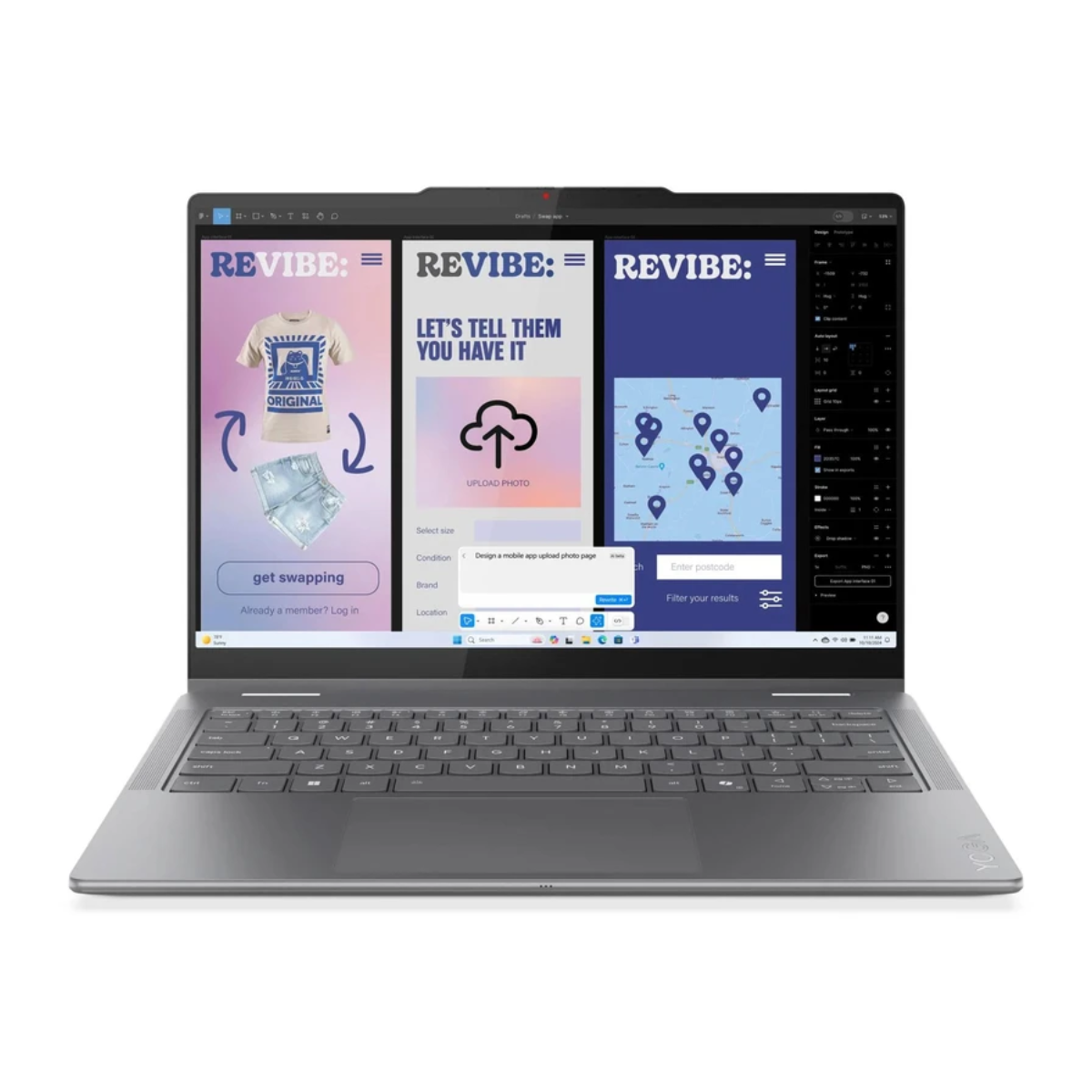 لپ تاپ 16 اینچی لنوو مدل Yoga 7 16ILL10 Ultra 5 226V 16GB 512GB-خاکستری