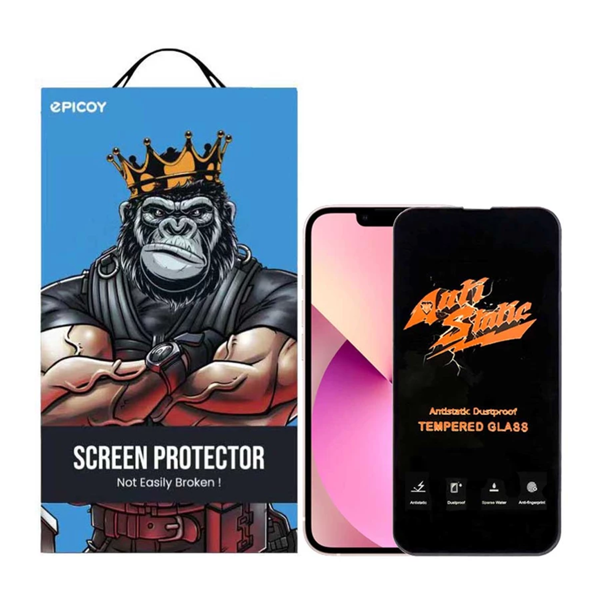 گلس گوشی اپل iPhone 13 Mini اپیکوی مدل Antistatic Dustproof