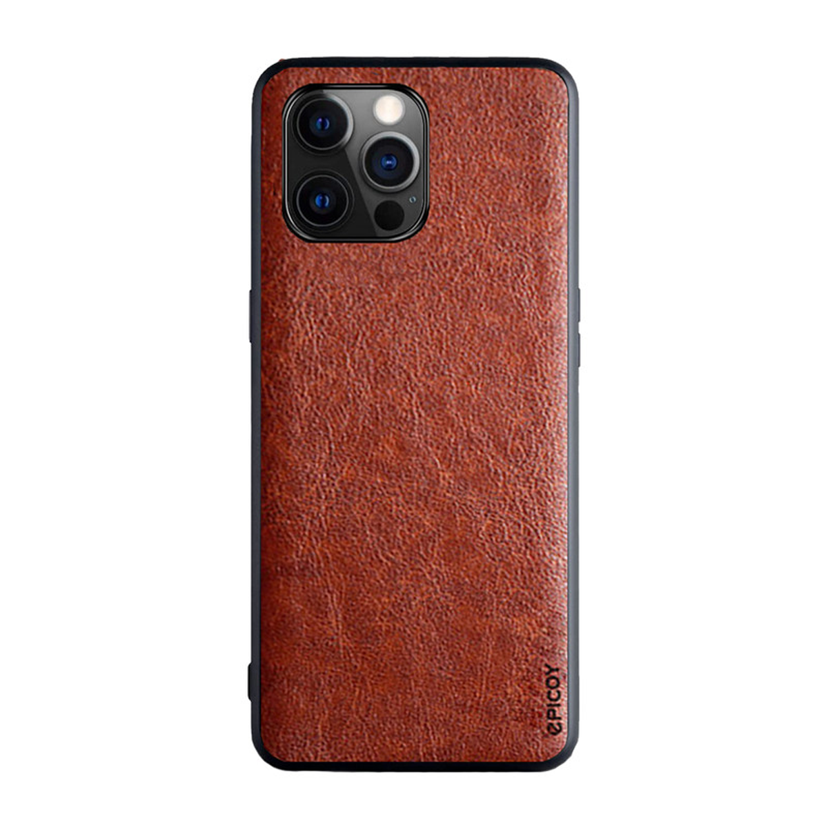 کاور گوشی اپل iPhone 14 Pro - 13 Pro اپیکوی مدل Sport-Leather-قهوه ای روشن