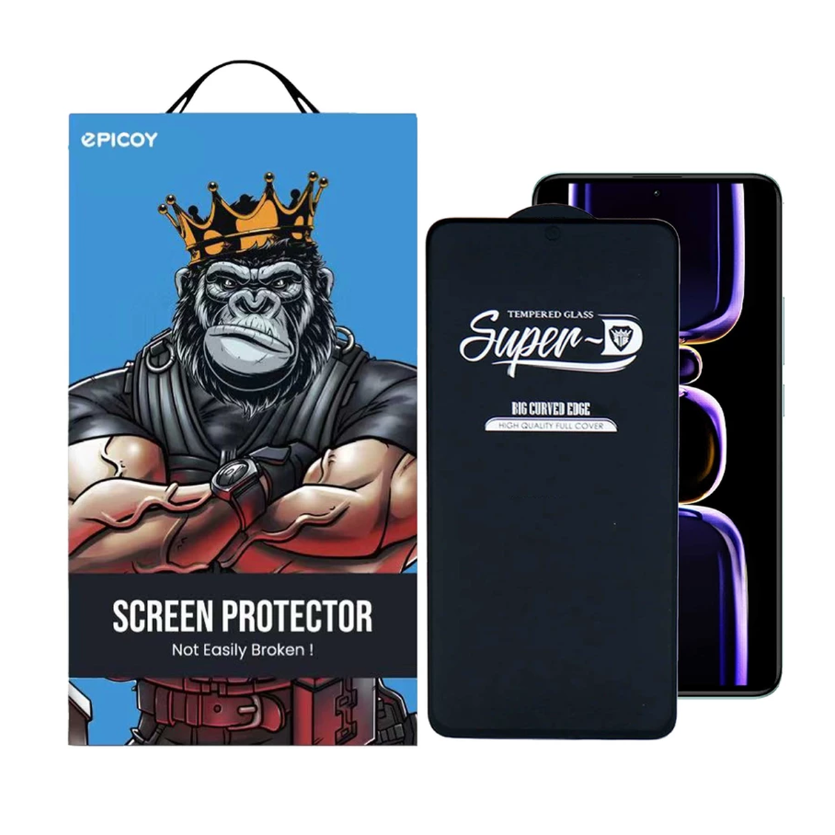 گلس گوشی شیائومی Redmi K60 Pro اپیکوی مدل Super 5D-مشکی