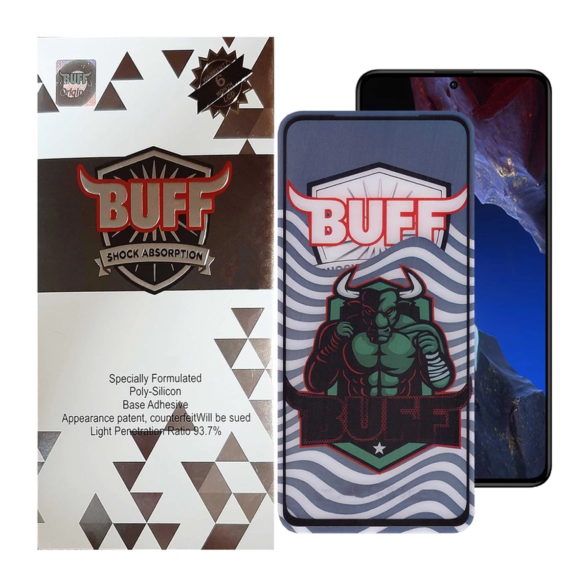 گلس گوشی شیائومی Redmi Note 12 Turbo بوف 5D مدل Super Power-G-مشکی