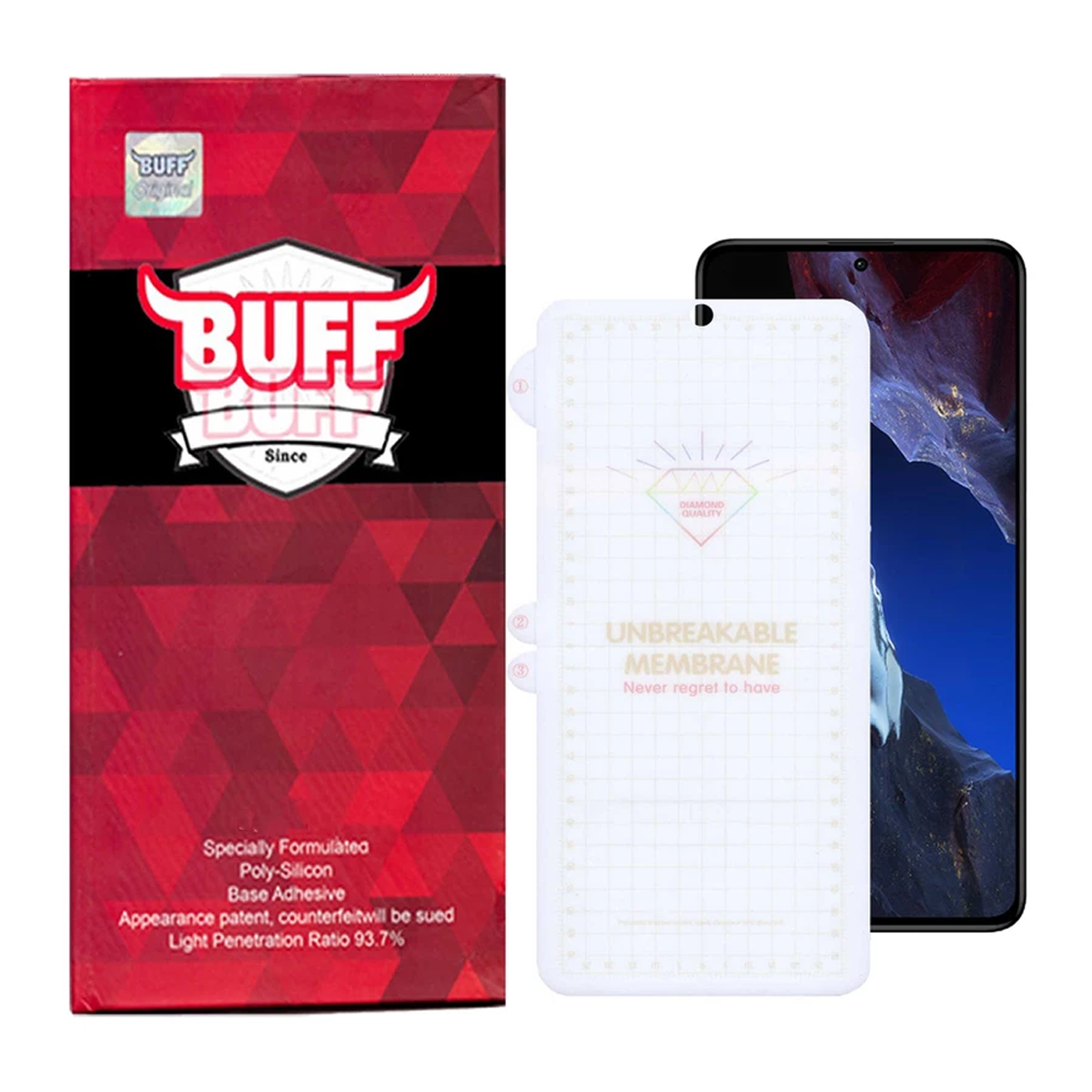 گلس گوشی شیائومی Redmi Note 12 Turbo بوف مدل Hydrogel-بی رنگ گلس گوشی شیائومی Redmi Note 12 Turbo بوف مدل Hydrogel-بی رنگ