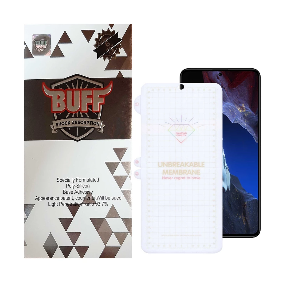 گلس گوشی شیائومی Redmi Note 12 Turbo بوف مدل Hydrogel-G-بی رنگ