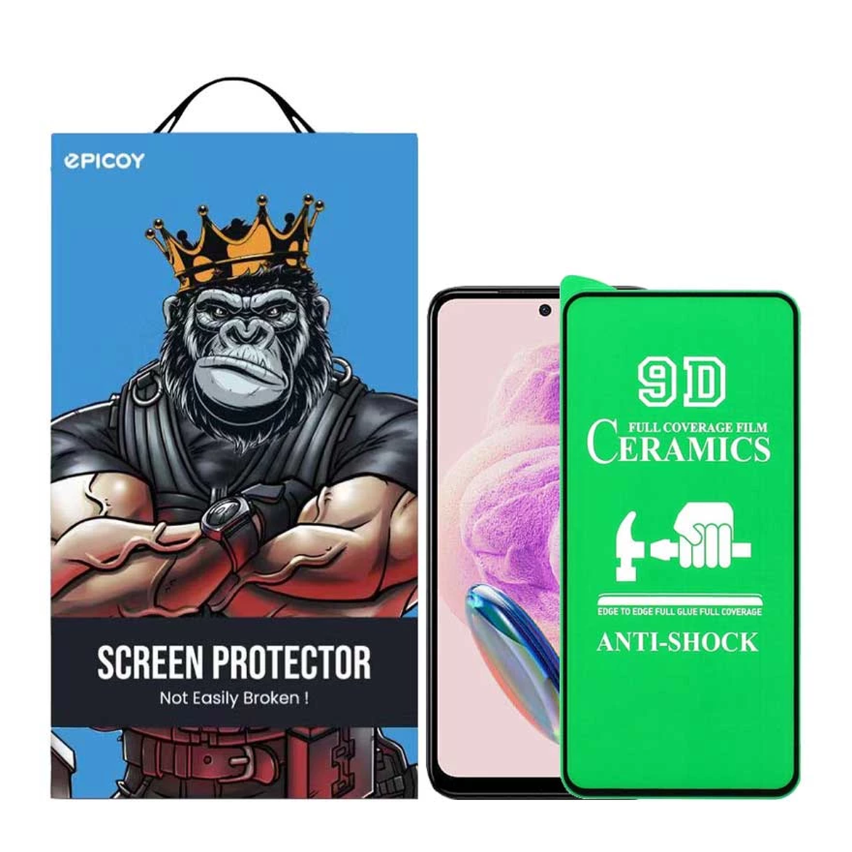 محافظ صفحه نمایش گوشی شیائومی Redmi Note 12S اپیکوی سرامیکی مدل unbreakable-مشکی