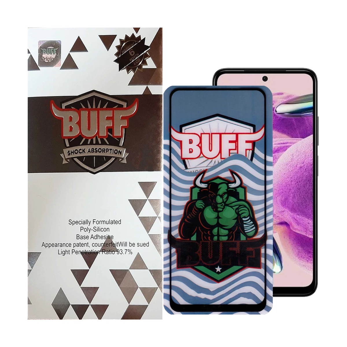 محافظ صفحه نمایش گوشی شیائومی Redmi Note 12S بوف 5D مدل Super Power-G-مشکی