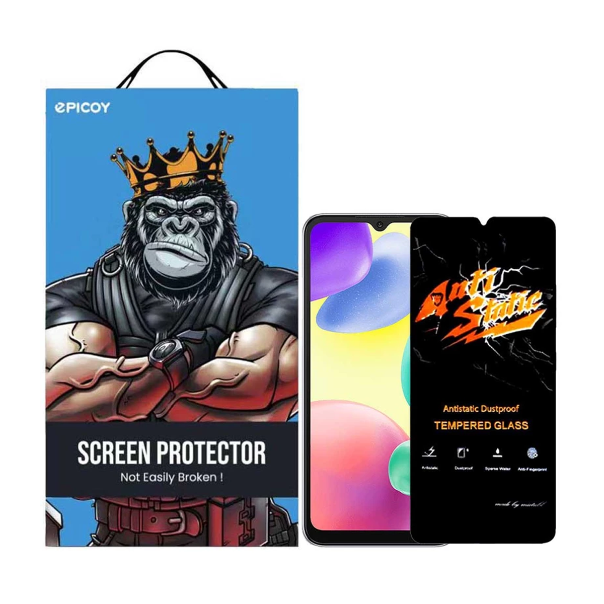 گلس گوشی شیائومی Redmi 10A - 9A - 9C اپیکوی مدل Antistatic Dustproof-مشکی گلس گوشی شیائومی Redmi 10A - 9A - 9C اپیکوی مدل Antistatic Dustproof-مشکی