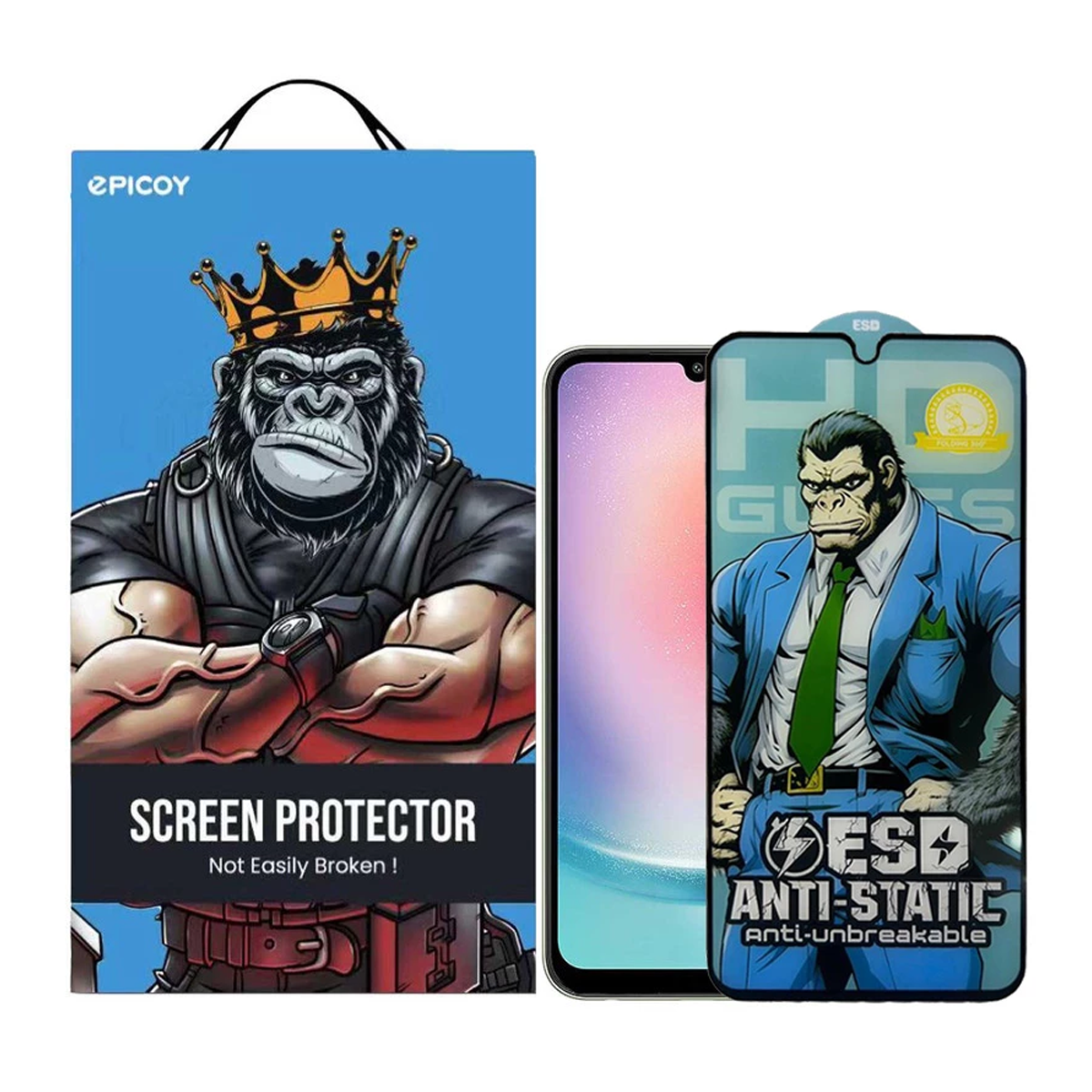 گلس گوشی سامسونگ Galaxy A24 4G اپیکوی مدل Gorilla ESD-مشکی