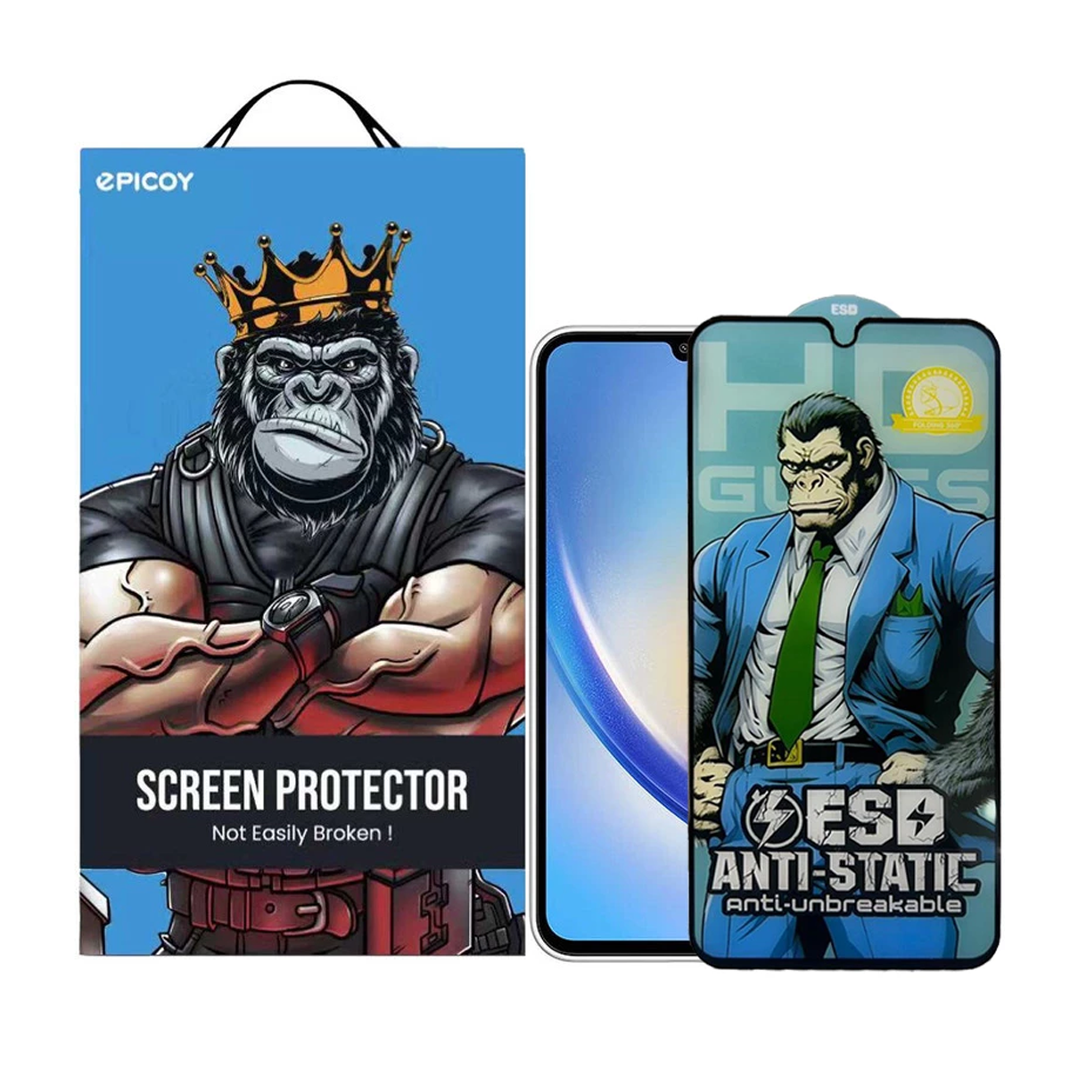 گلس گوشی سامسونگ Galaxy A34 5G اپیکوی مدل Gorilla ESD-مشکی