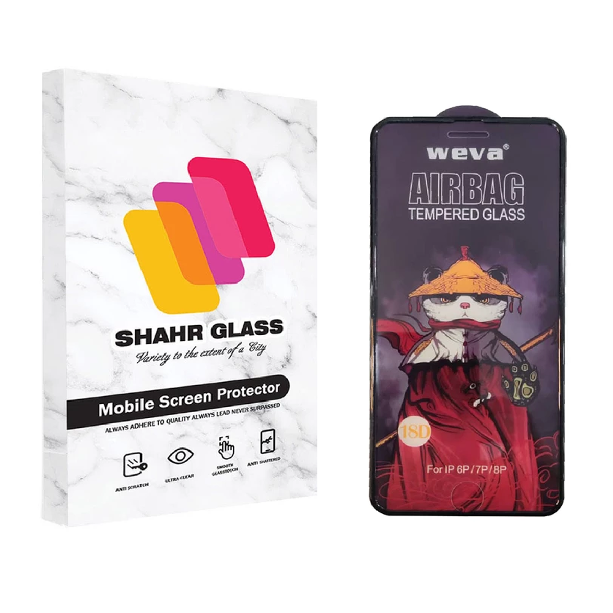 گلس گوشی اپل iPhone 8 Plus شهر گلس مدل AIRBAG