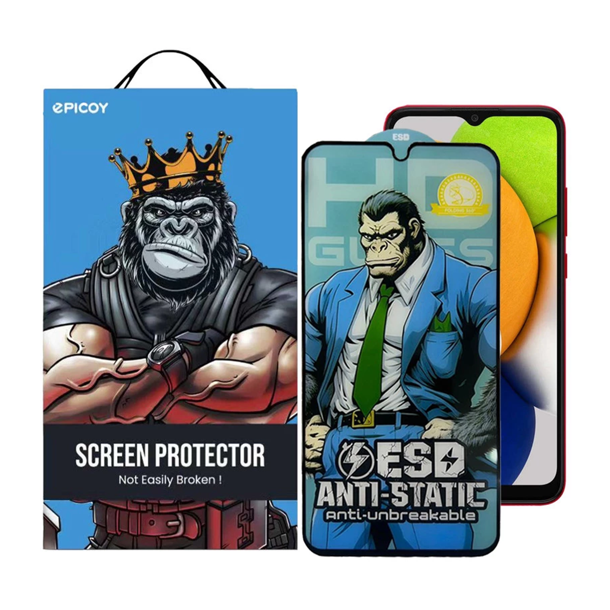 گلس گوشی سامسونگ Galaxy A04 - M04 - A04S اپیکوی مدل Gorilla ESD