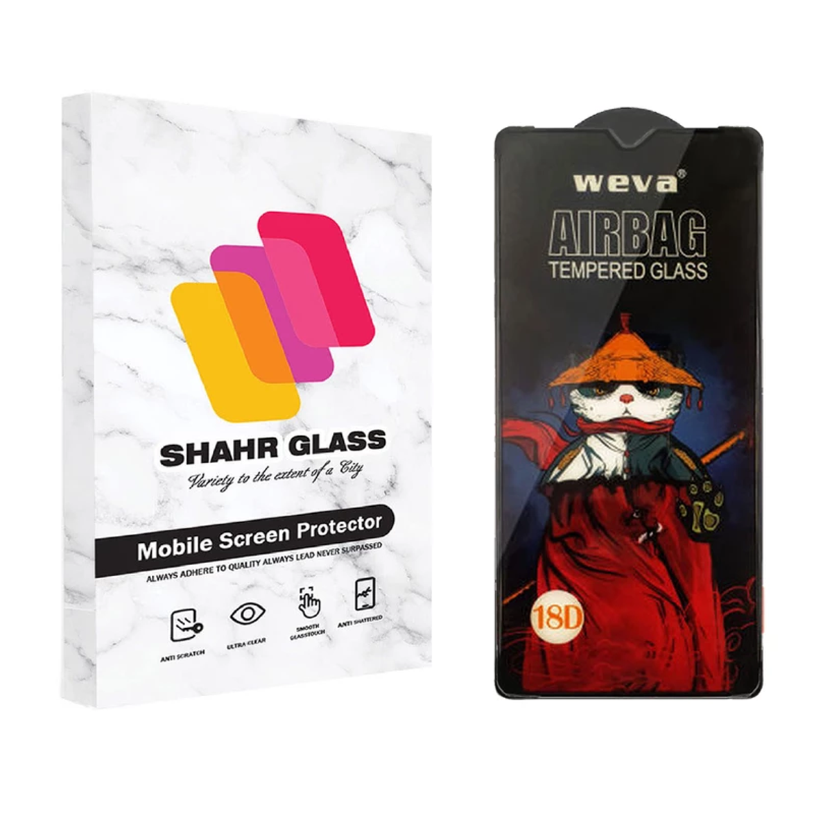 گلس گوشی شیائومی Redmi A1 Plus شهر گلس مدل AIRBAG-مشکی