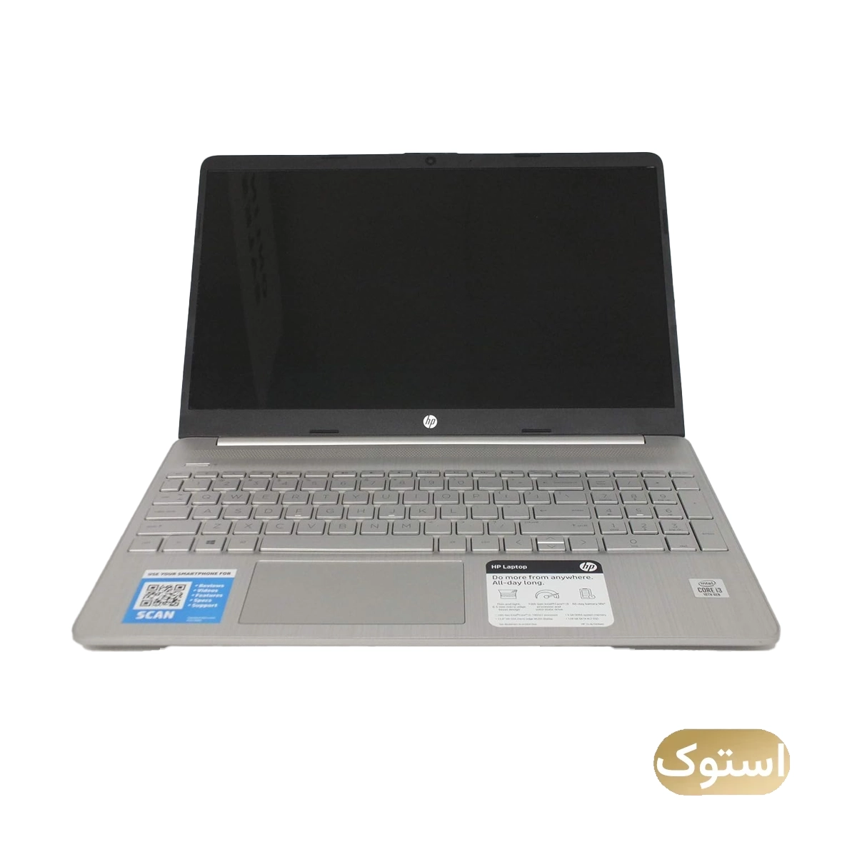 لپ تاپ استوک USED - اچ پی 15 اینچی مدل Laptop15 i3 1005g1 8GB 256GB - نقره ای