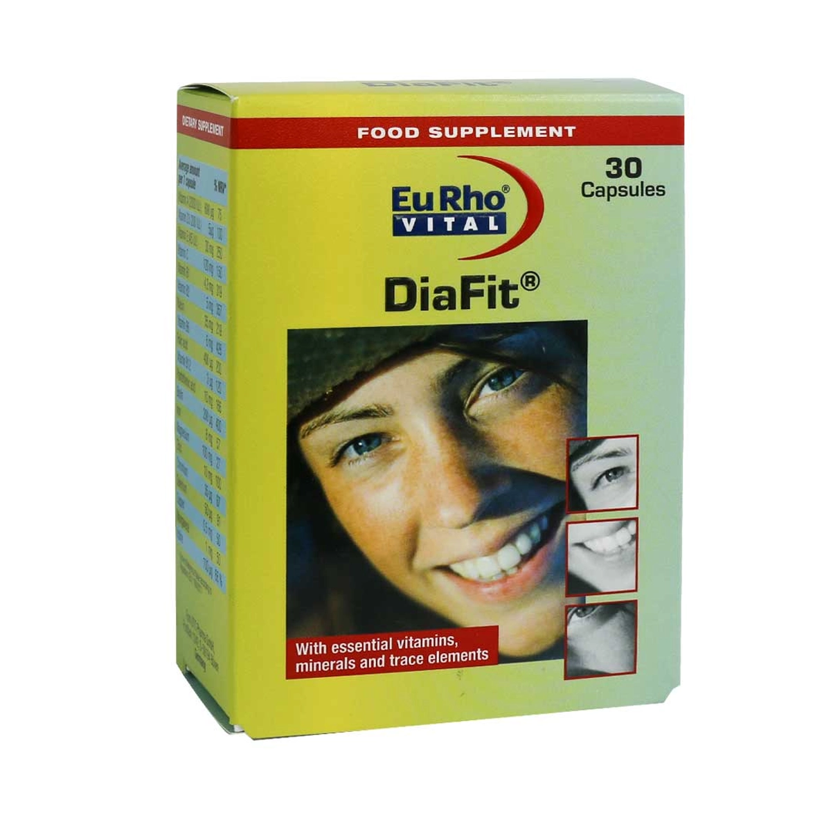 کپسول مولتی ویتامین دیافیت یوروویتال بسته 20 عددی