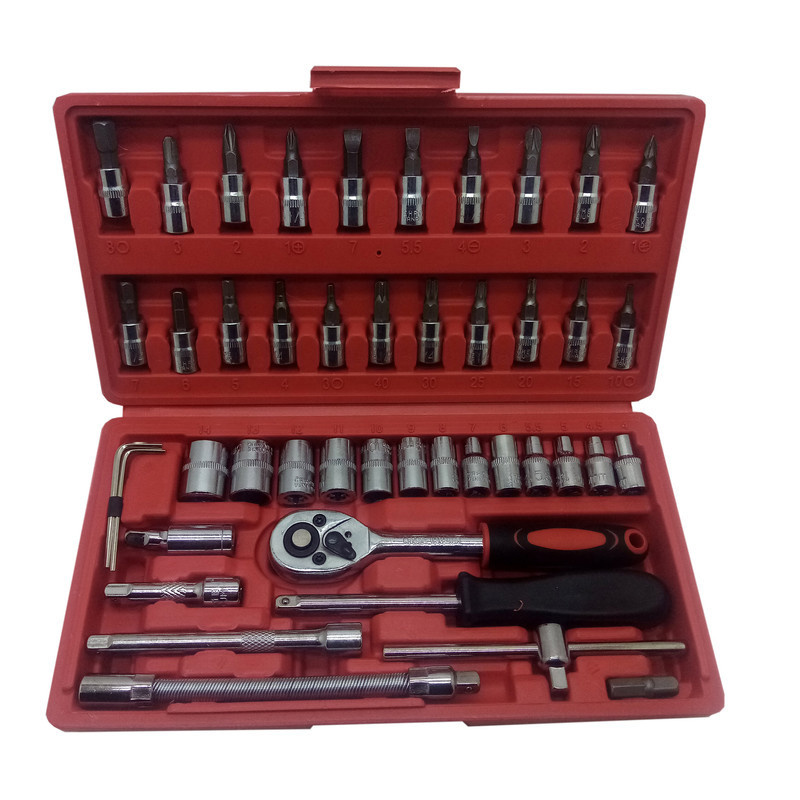 مجموعه 46 عددی آچار و سری بکس و پیچ گوشتی مدل CR-V