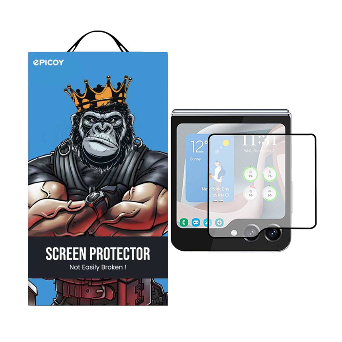 گلس پشت گوشی سامسونگ Galaxy Z Flip5 اپیکوی مدل Super Power