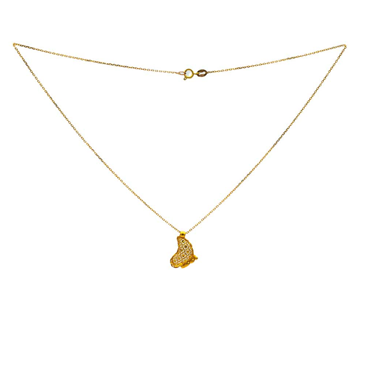 گردنبند طلا 18 عیار زنانه گالری طلا عرفان مدل ایشا کد 3572-2.19