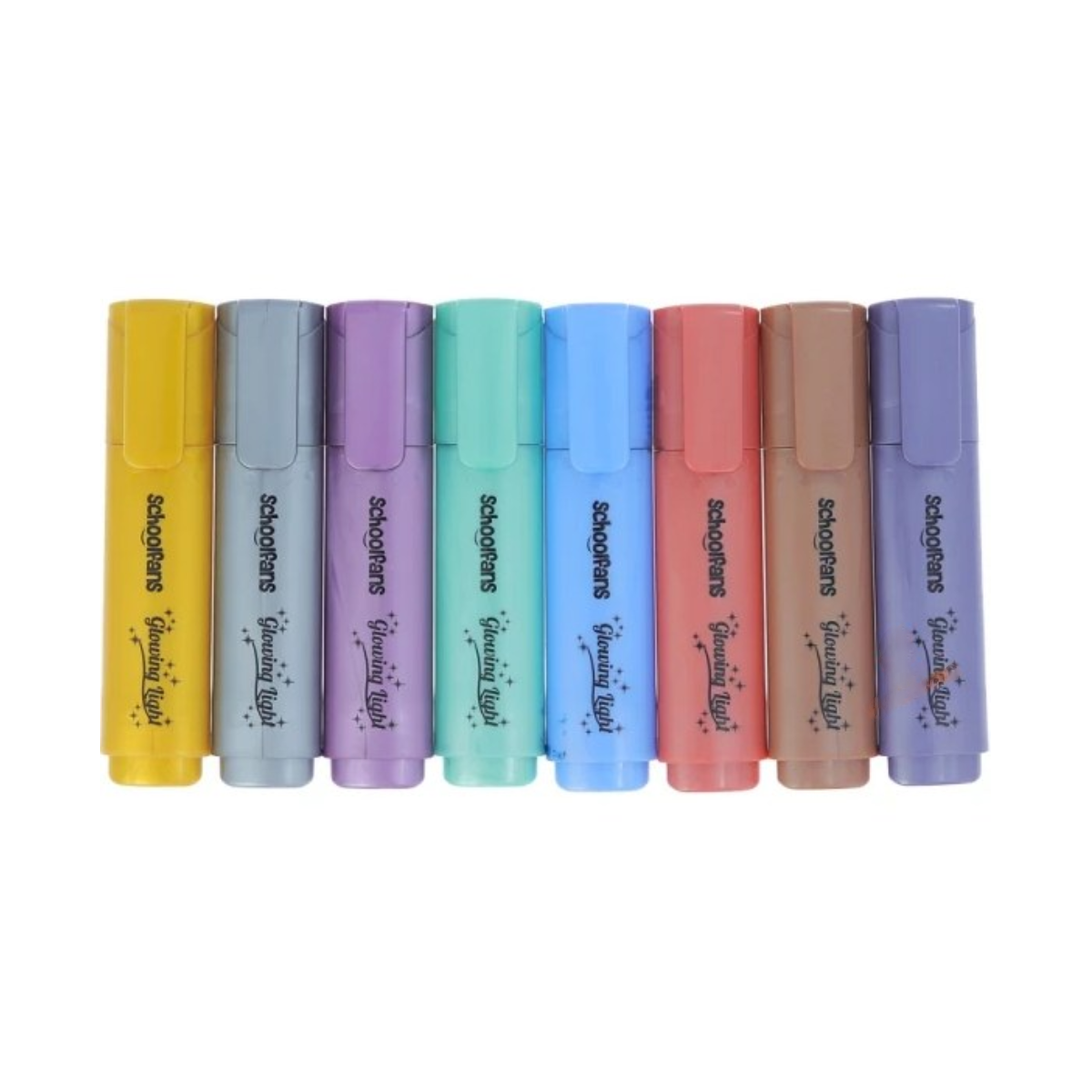 ماژیک هایلایتر اسکول فنس مدل متالیک کد 92316 بسته 8 عددی-چند رنگ