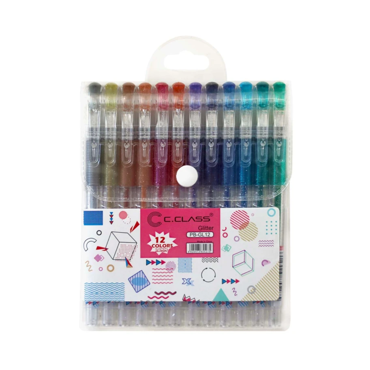 روان نویس سی.کلاس مدل Glitter بسته 12 عددی-چند رنگ