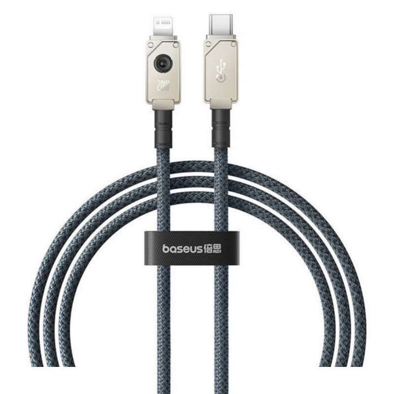 کابل تبدیل USB-C به لایتنینگ بیسوس مدل Aramid Fiber Braiding 20W طول 1 متر