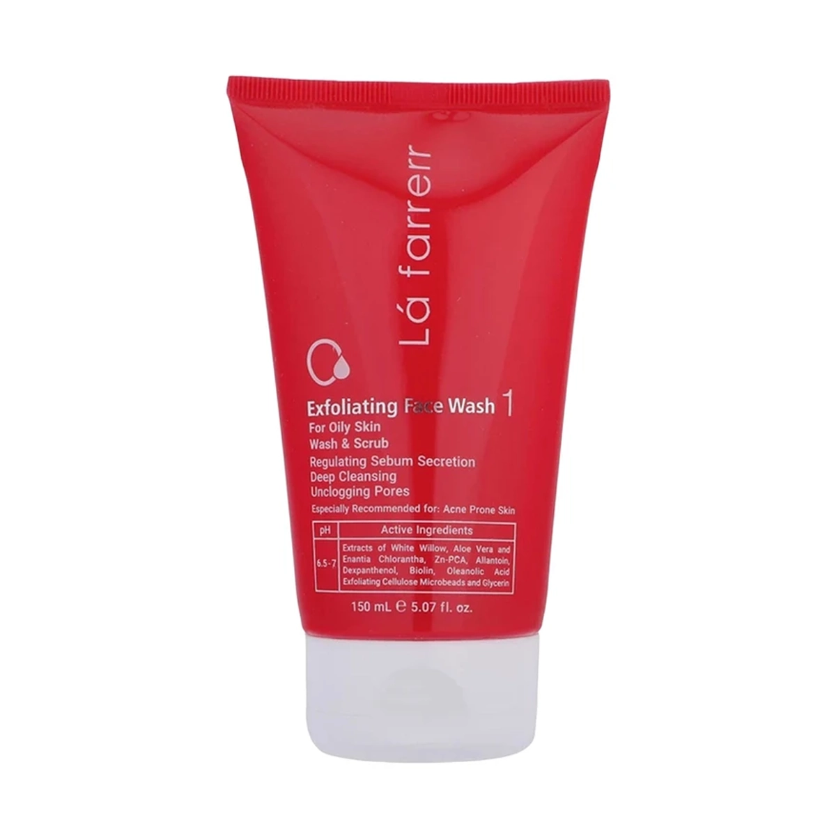 ژل شست‌وشوی و لایه بردار صورت لافارر مدل 01 جم 150 میلی‌لیتر