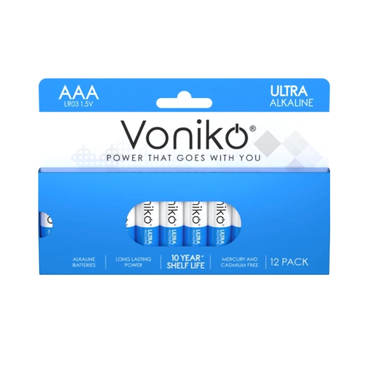 باتری نیم قلمی ونیکو مدل LR03 PAPERBOX بسته 12 عددی باتری نیم قلمی ونیکو مدل LR03 PAPERBOX بسته 12 عددی