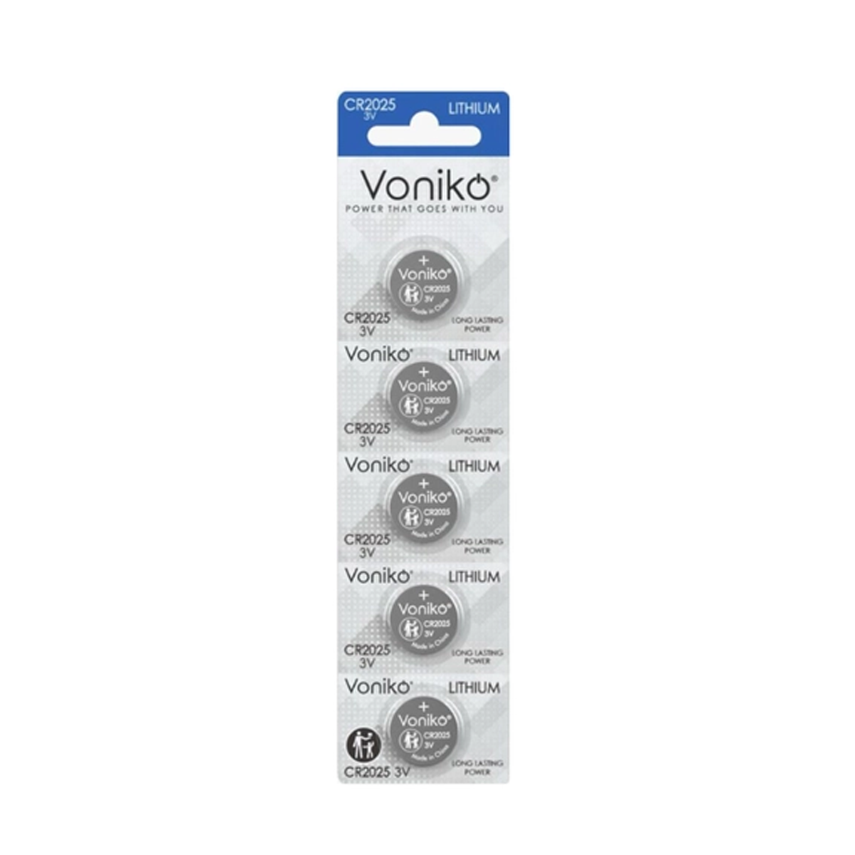 باتری سکه ای ونیکو مدل CR2025 بسته 5 عددی