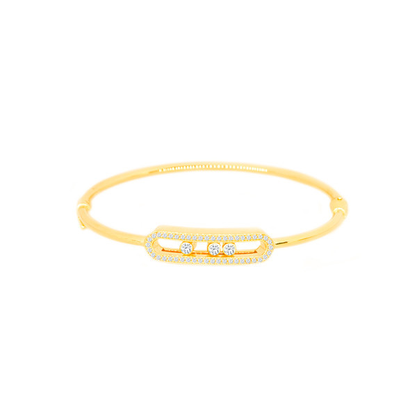 النگو طلا 18 عیار زنانه ماوی گالری مدل مسیکا نگین دار 3 النگو طلا 18 عیار زنانه ماوی گالری مدل مسیکا نگین دار 3