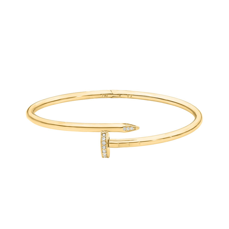 بنگل طلا 18 عیار زنانه ماوی گالری مدل میخ اورج بنگل طلا 18 عیار زنانه ماوی گالری مدل میخ اورج