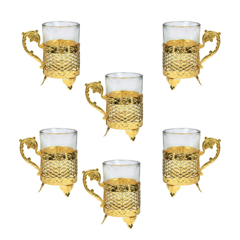 لیوان مدل فلزی B7000-G شش عددی