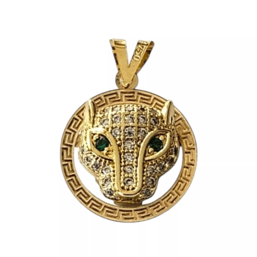 آویز طلا زنانه 18 عیار پنتر سوارسکی