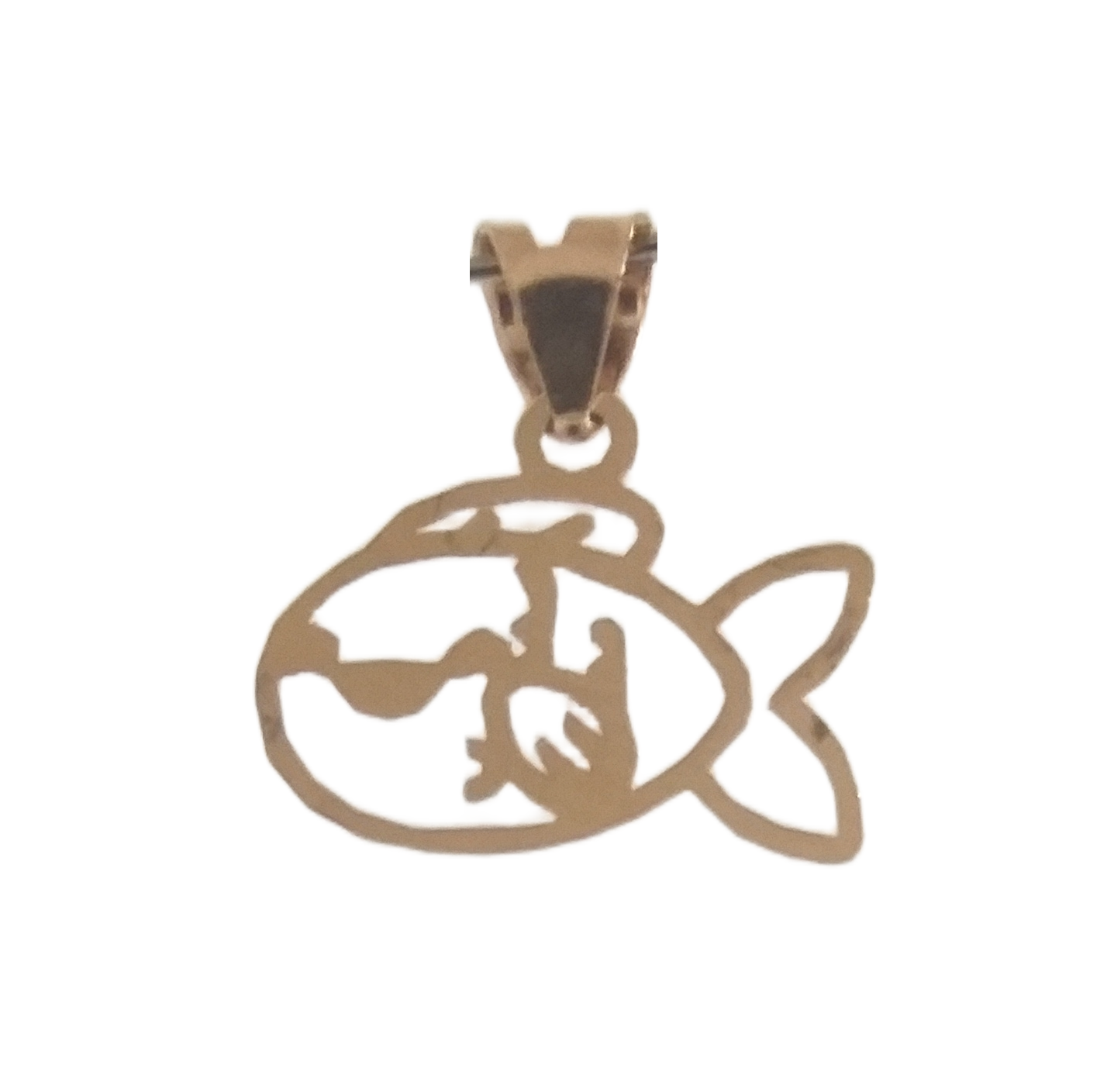 آویز طلا 18 عیار زنانه لاوندر طرح ماهی کد 312