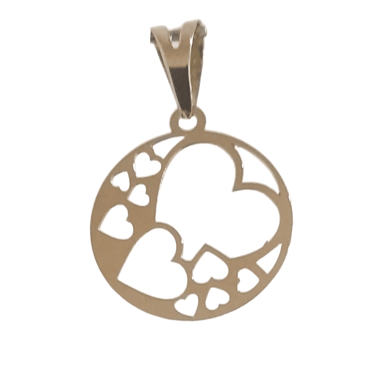 آویز طلا 18 عیار زنانه لاوندر طرح قلب کد 277