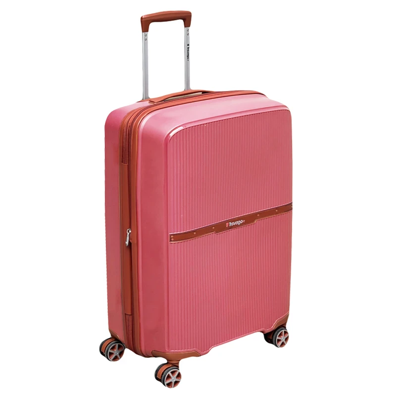 چمدان نشکن طرح تراول گو مدل TRAVEL GO TV7575L TRIP TIME LARGE سایز بزرگ-بنفش