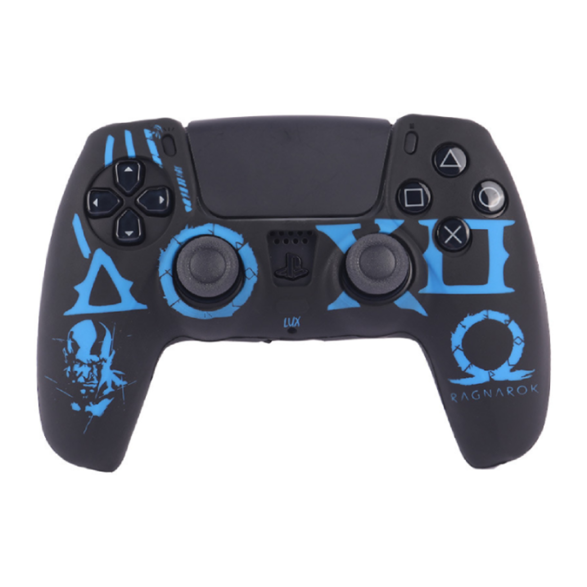 روکش دسته بازی PS5 مدل God Of War Ragnarok-مشکی آبی روکش دسته بازی PS5 مدل God Of War Ragnarok-مشکی آبی