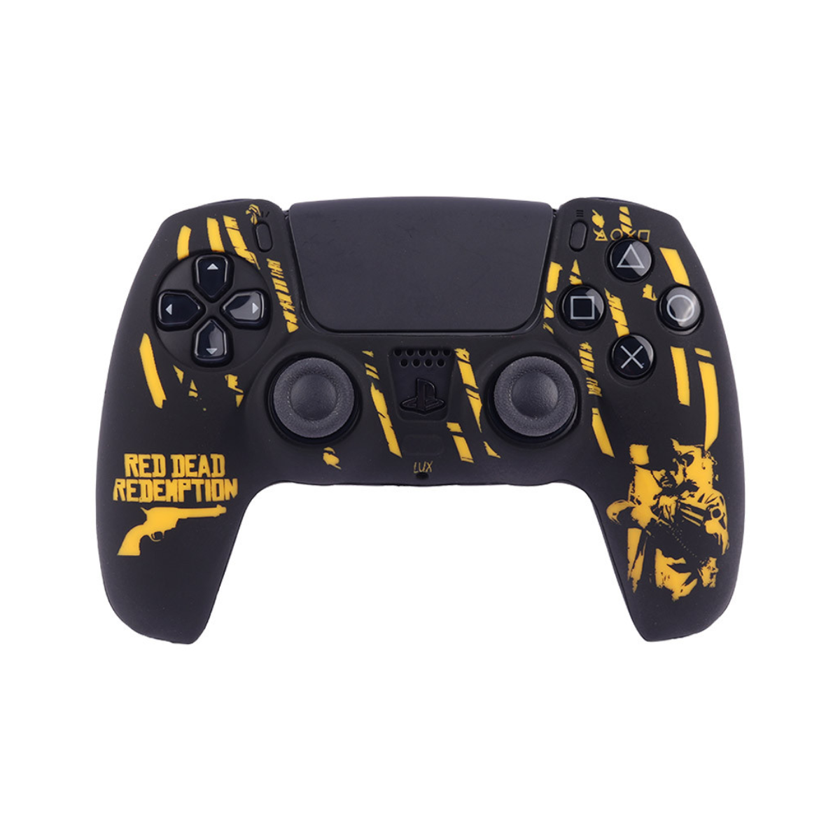 روکش دسته بازی PS5 مدل Red Dead Redemption کد 1-مشکی زرد روکش دسته بازی PS5 مدل Red Dead Redemption کد 1-مشکی زرد