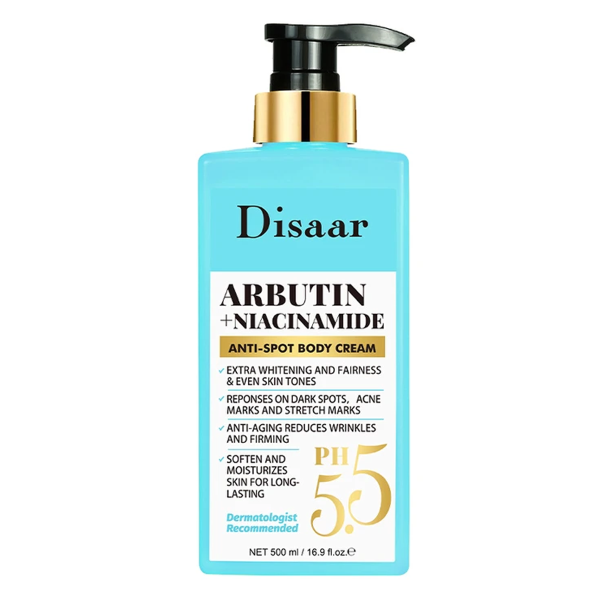 کرم روز و شب بدن دیسار مدل آربوتین و نیاسینامید مناسب برای انواع پوست حجم 500 میلی لیتر کرم روز و شب بدن دیسار مدل آربوتین و نیاسینامید مناسب برای انواع پوست حجم 500 میلی لیتر