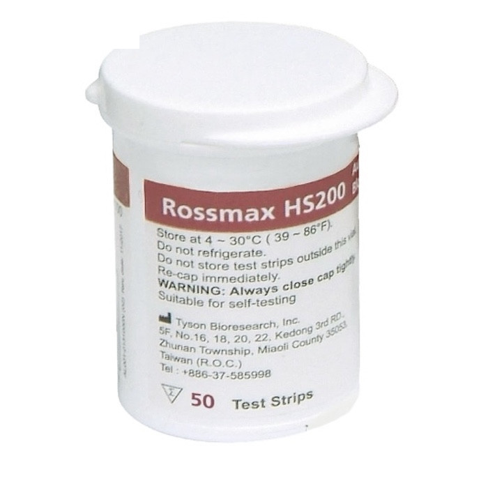 نوار تست قند خون رزمکس مدل HS200 بسته 50 عددی
