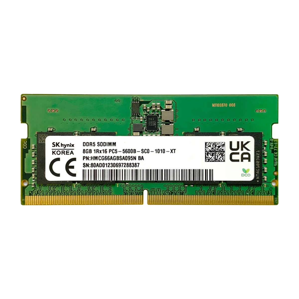 رم لپ تاپ DDR5 تک کاناله 5600 مگاهرتز CL40 اس کی هاینیکس مدل HMCG66AGBSA ظرفیت 8 گیگابایت