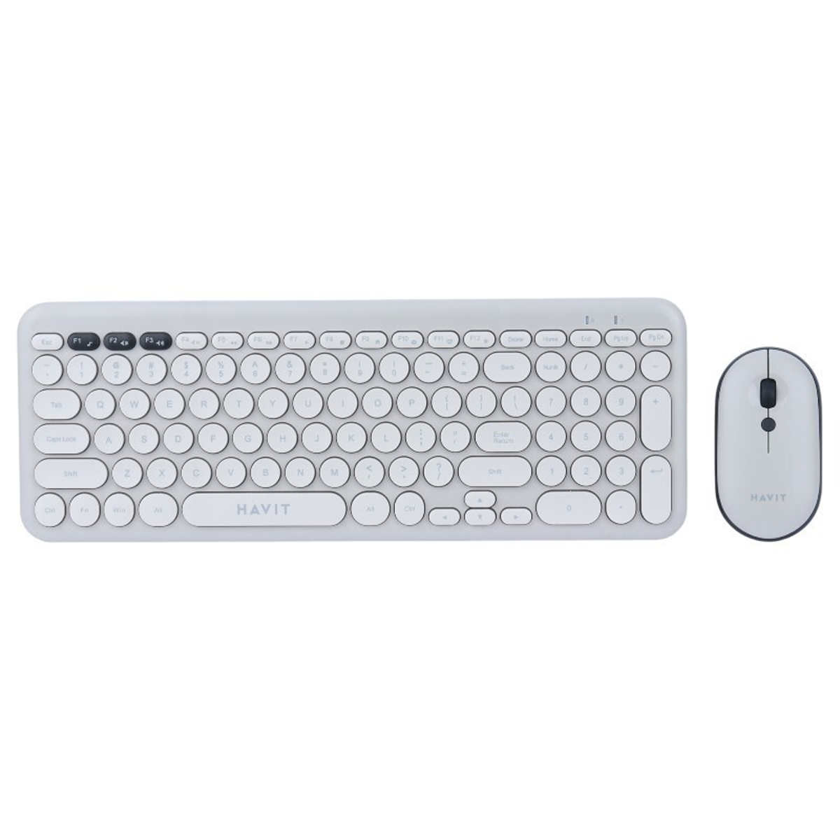 کیبورد و ماوس بی سیم هویت مدل KB254GCM-طوسی