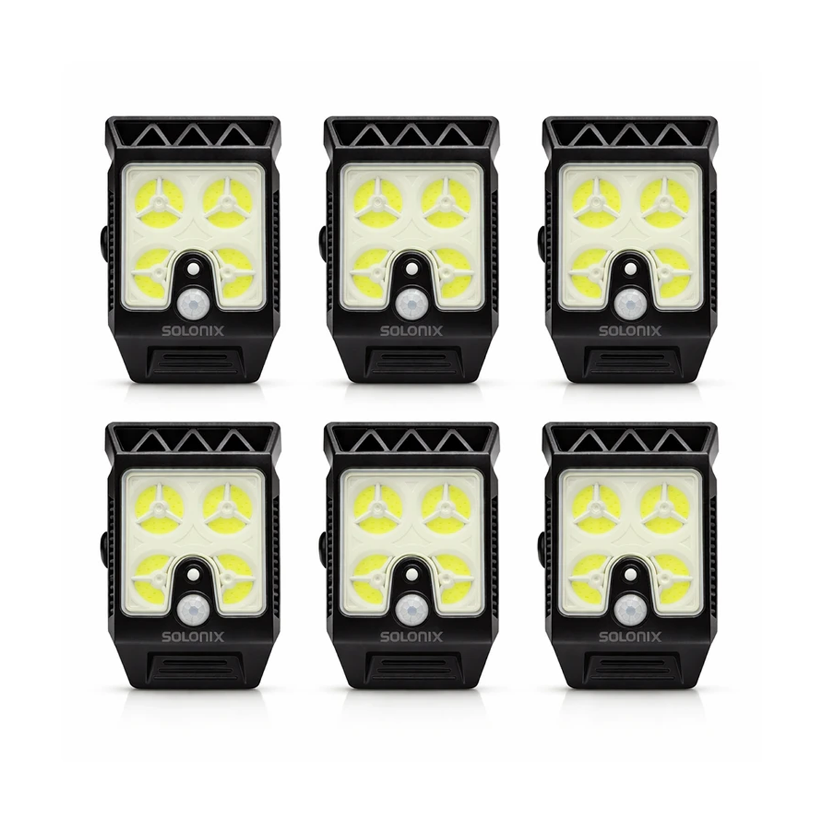 چراغ پارکی خورشیدی سولونیکس مدل کلیپسی کد YX-671C مجموعه 6 عددی