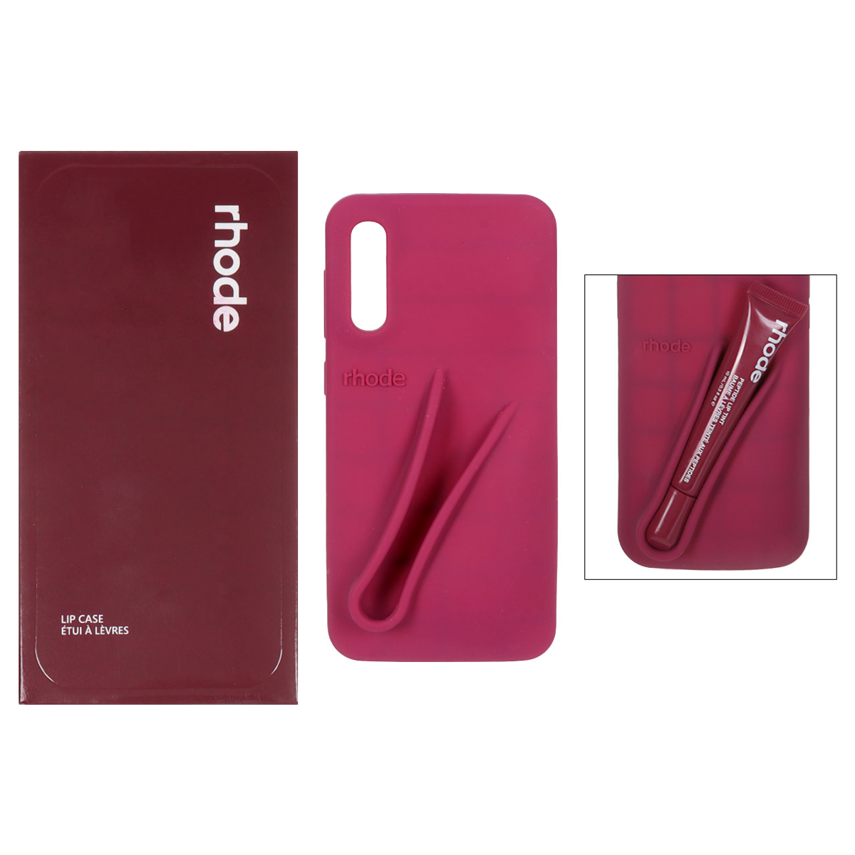 کاور گوشی سیلیکونی پاک کنی سامسونگ Galaxy A30s مدل Lip Case rhode به همراه لیپ گلاس رود کاور گوشی سیلیکونی پاک کنی سامسونگ Galaxy A30s مدل Lip Case rhode به همراه لیپ گلاس رود