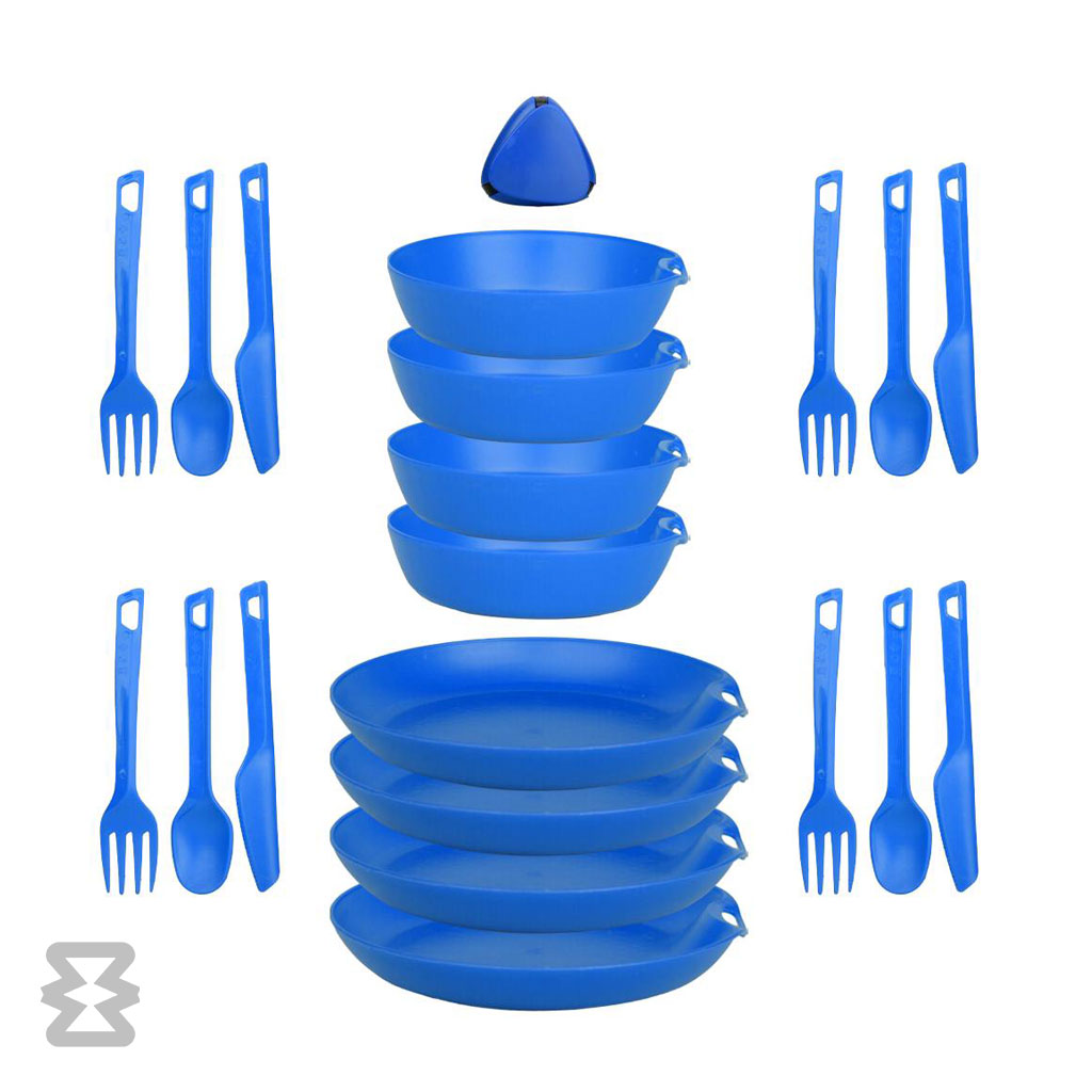 ست ظروف 4 نفره لایف کمپ مدل 21 تکه کد 45833 ست ظروف 4 نفره لایف کمپ مدل 21 تکه کد 45833