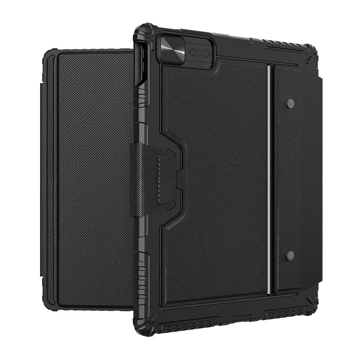کیف کلاسوری تبلت اپل iPad Pro 12.9 (2020) - (2021) - (2022) نیلکین مدل Bumper Combo Backlit Keyboard به همراه کیبورد-مشکی