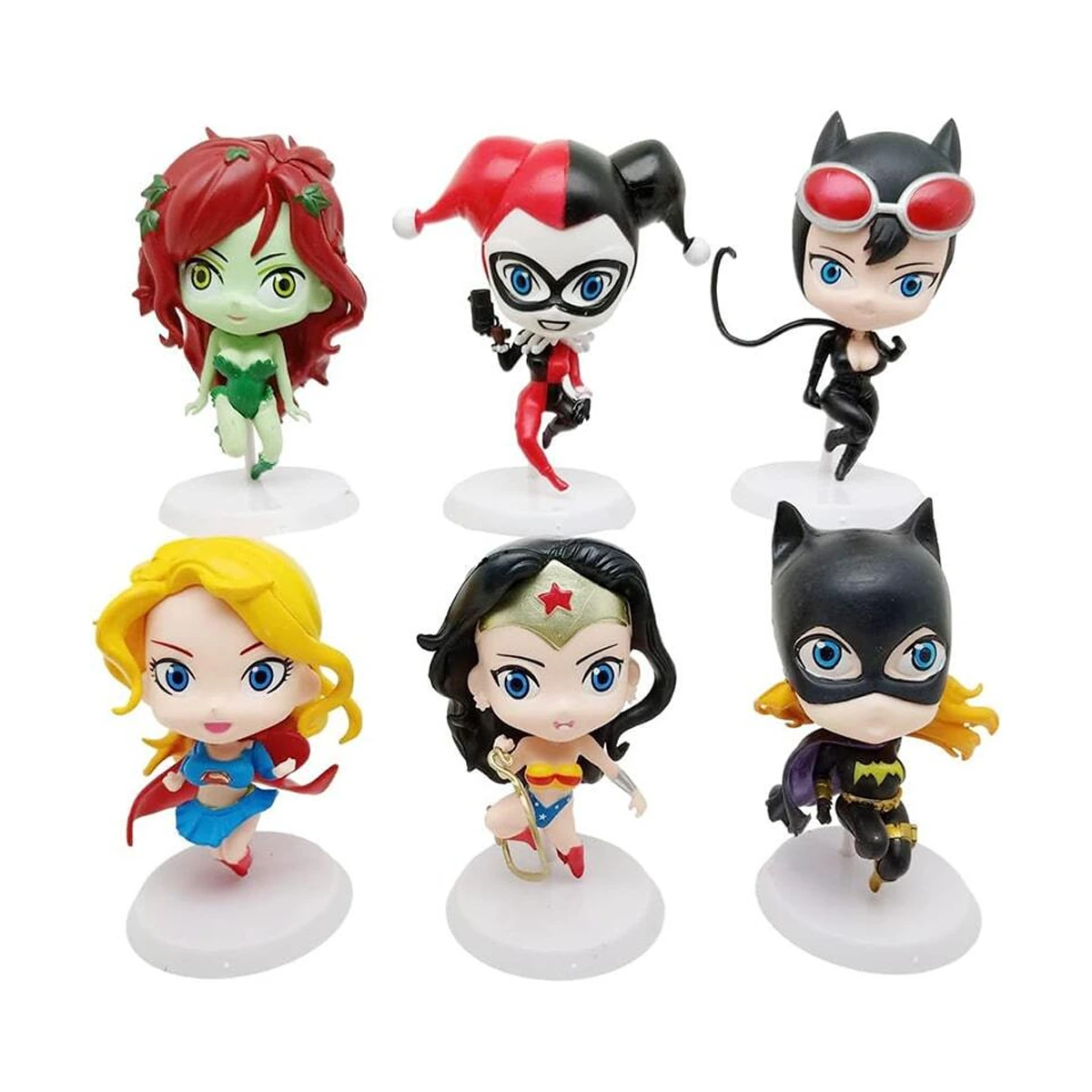 اکشن فیگور طرح DC Super Hero Girls بسته 6 عددی