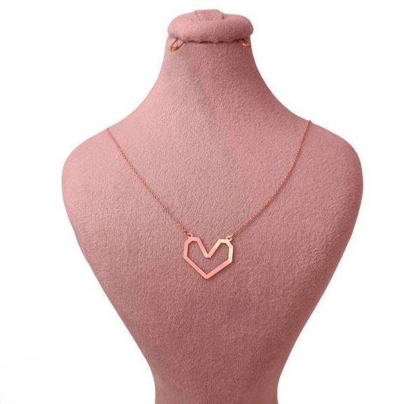 گردنبند طلا 18عیار اپال گلد مدل قلب مینیمال sh0021