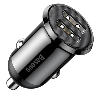 شارژر فندکی باسئوس مدل Grain Pro-مشکی