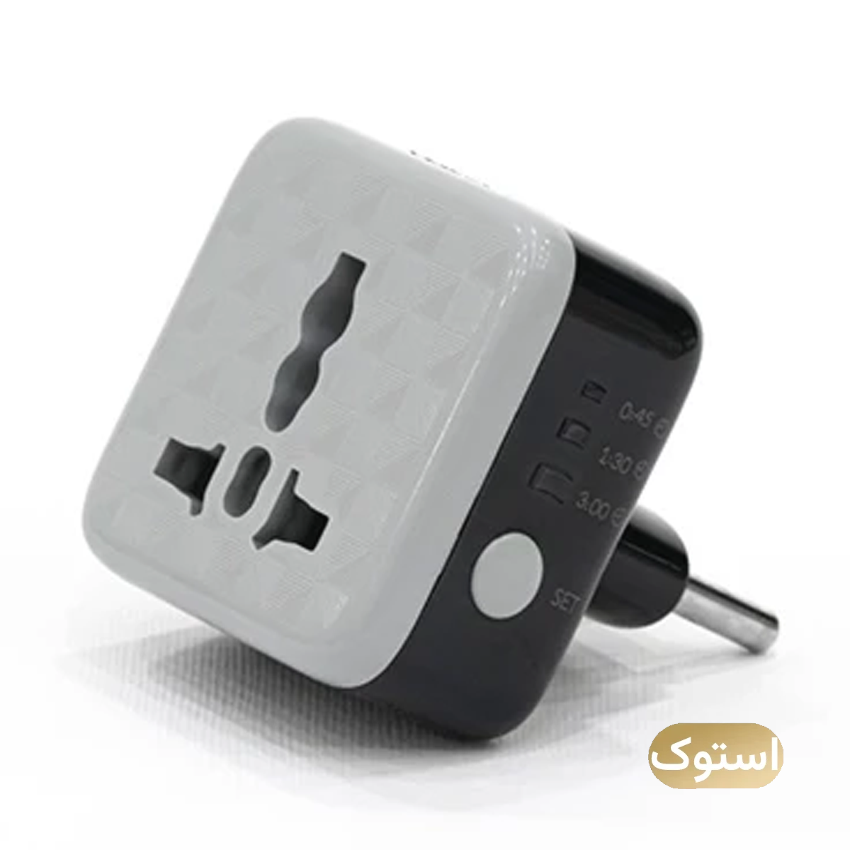 محافظ برق هوشمند تایمردار استوک Open Box - هادرون مدل P103 - مشکی محافظ برق هوشمند تایمردار استوک Open Box - هادرون مدل P103 - مشکی