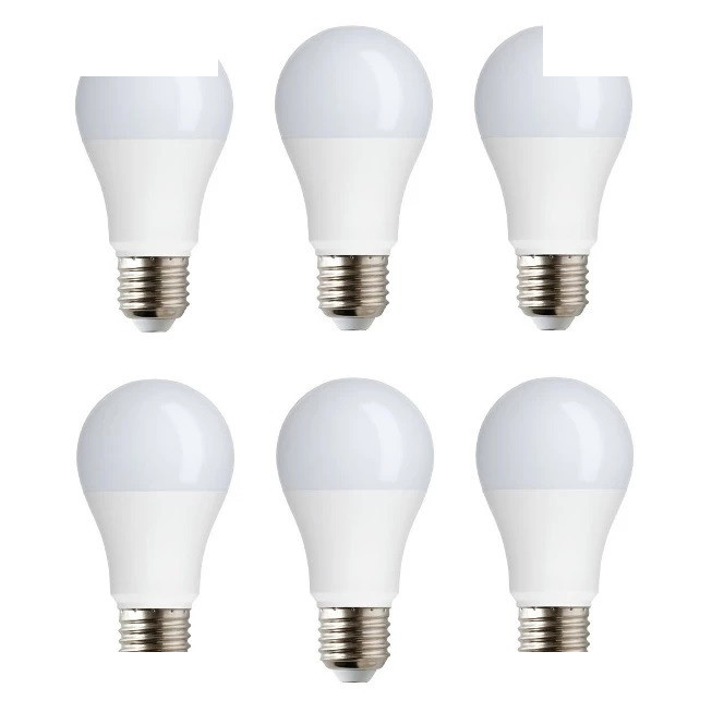 لامپ ال ای دی 10 وات تک تاب مدل حبابی فوق کم مصرف پایه E27 مجموعه 6 عددی