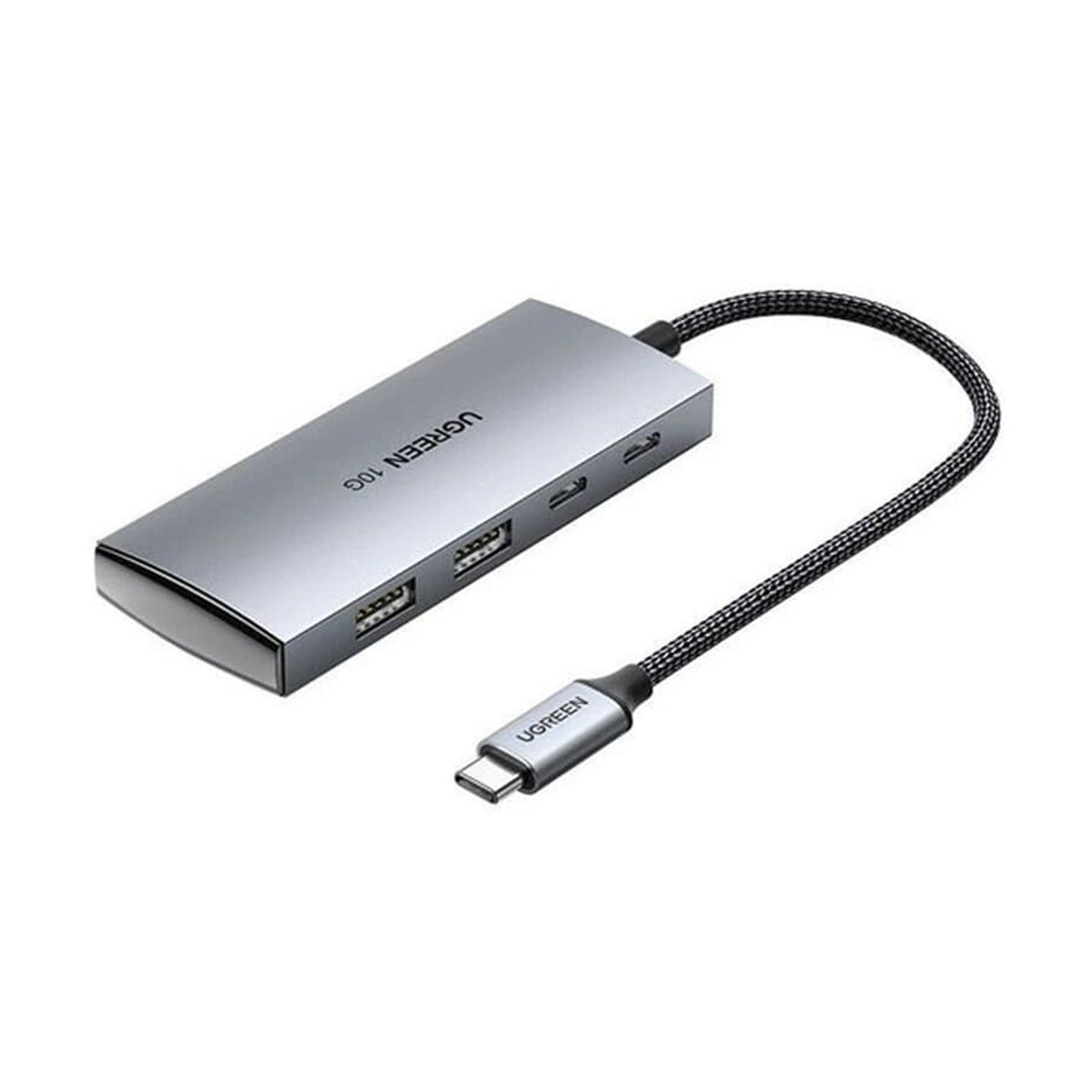 هاب USB-C یوگرین 4 پورت مدل CM480 30758-نقره‌ای