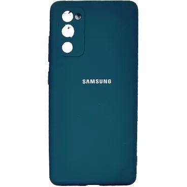  کاور سیلیکونی محافظ لنزدار مناسب برای گوشی موبایل سامسونگ Galaxy S20 FE-آبی روشن